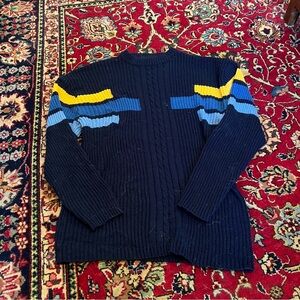 Trust stripes navy sweater